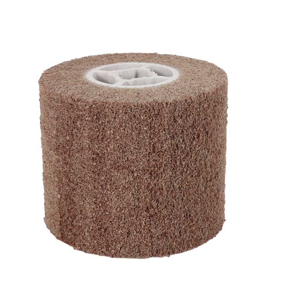 Cepillo de nailon no tejido de 120 x 100 x 19 mm, cepillo de alambre de nailon metálico para pulir, herramientas para pulir acero inoxidable, 1 pieza, grano 180