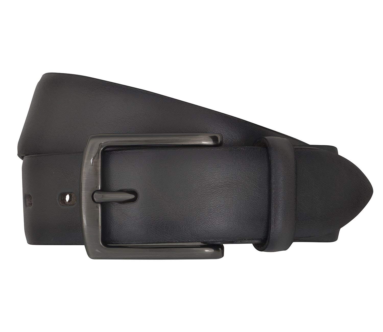 LLOYD Men's Belts Gürtel Herrengürtel Ledergürtel Grau 6838, Länge:95 cm, Farbe:Grau