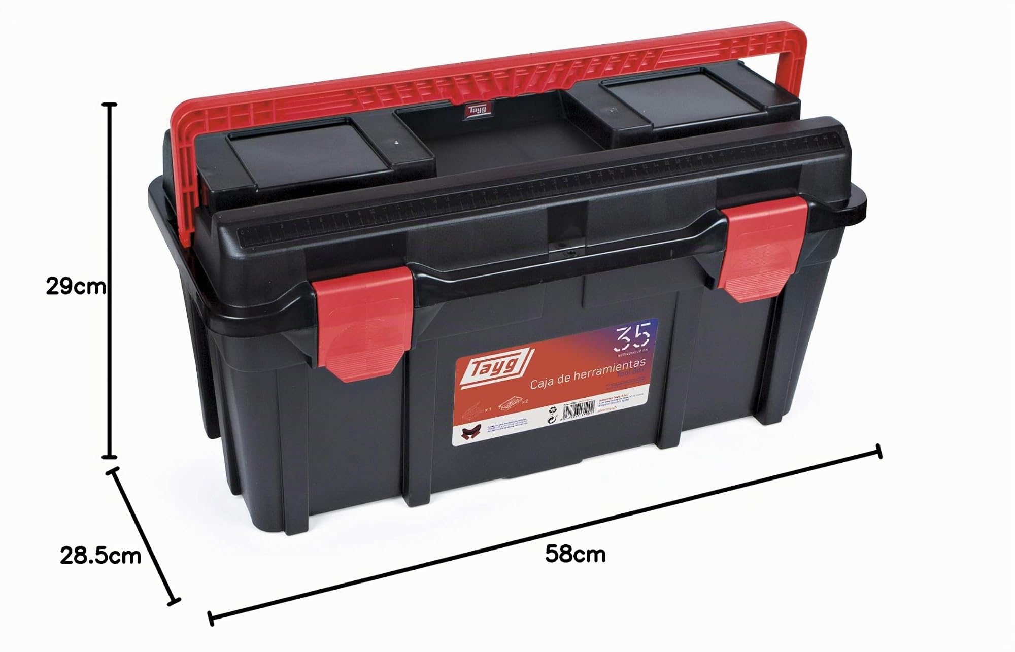 Electraline 135002 Boîte à outils 580 x 290 x 290 mm