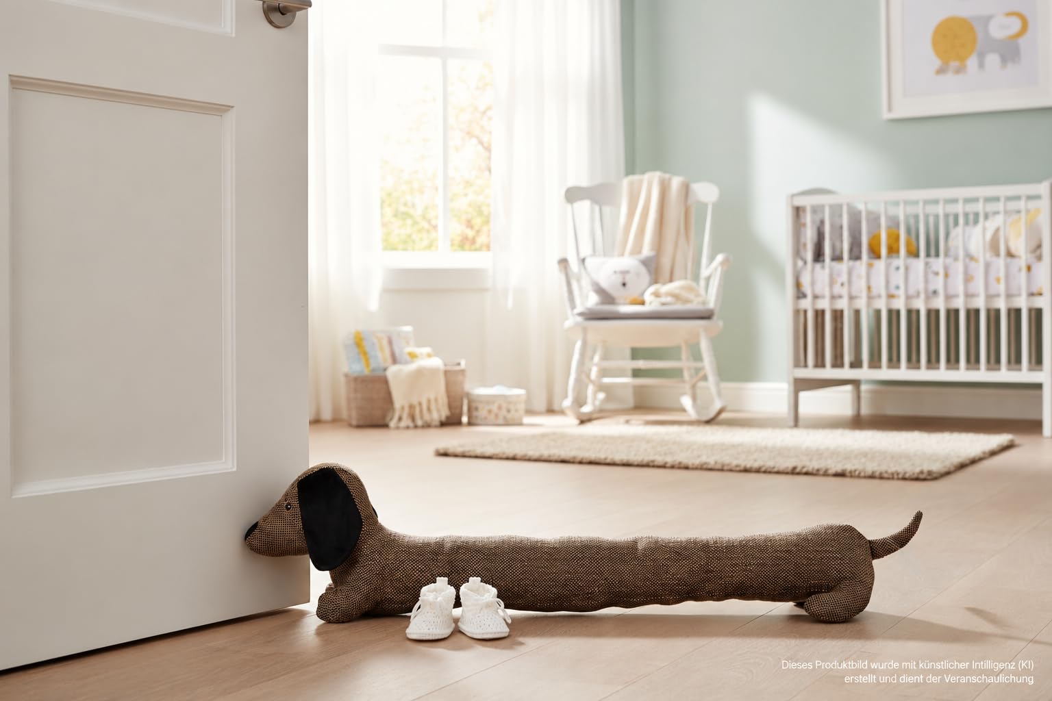 Fermaporta a forma di bassotto, paraspifferi per finestre, accessorio per la casa, decorazione con animali