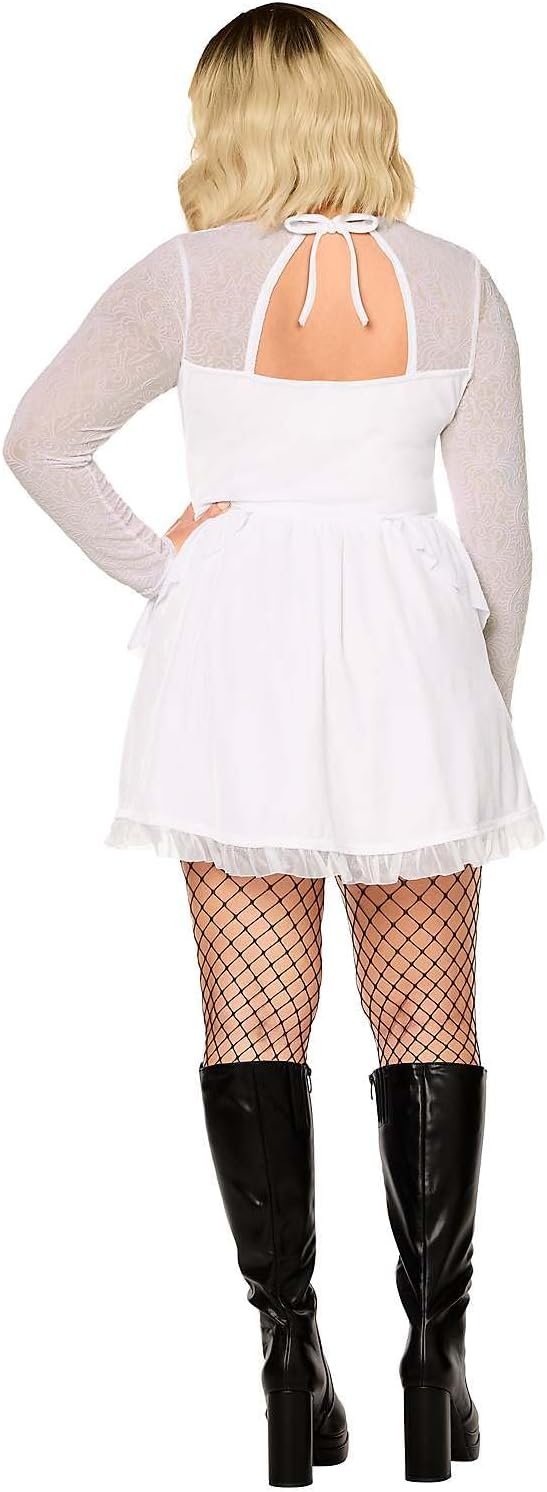 Spirit Halloween Adult Sassy Tiffany Costume - Bride of Chucky - Image 3