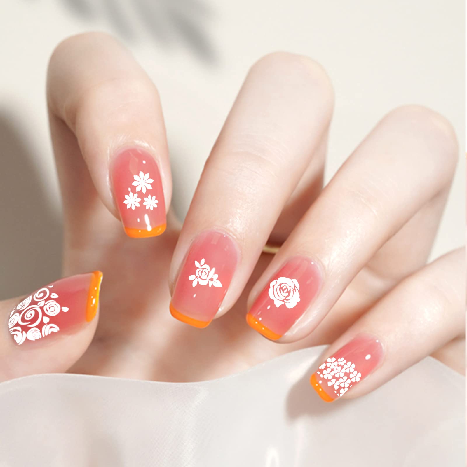 Nail Art Stamping Kit Plantillas para Uñas con Bolso Placas Sello Raspador Silicona