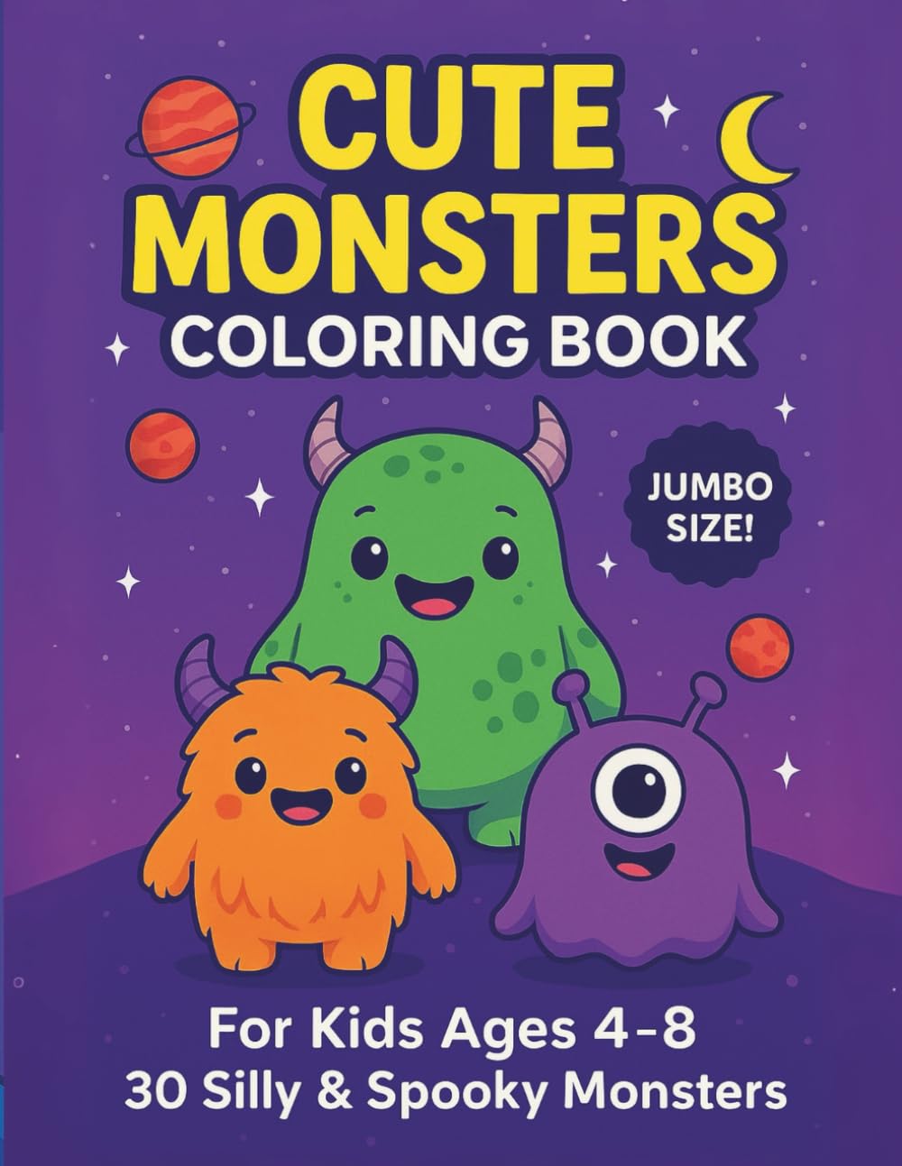 Cute Monsters Coloring Book (Colorful Imagination)