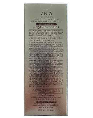 Miniatura 4 de ANJO Crema BB de caracol de cubierta natural SPF 50+PA +++ 1.7 fl oz X 1EA  Base de maquillajeMucus de caracolCosméticos coreanos