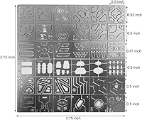 Vista 3 de Kit de herramientas de artesanía modelo Hobby para construcción de modelos, acero inoxidable, fabricante de agujeros, modelador, escrito línea