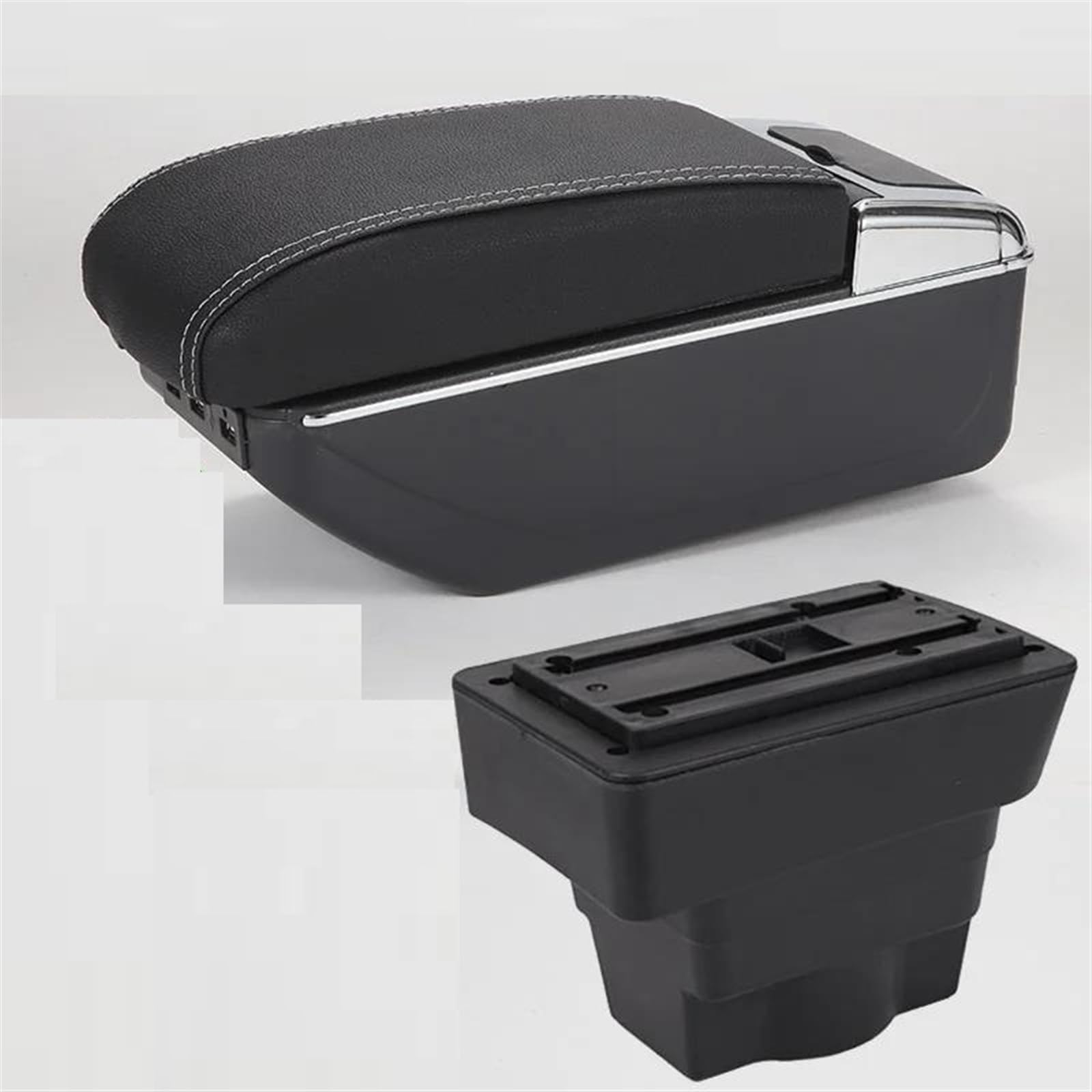 Noheeu A Black White 7Usb Armrest Box With Multifunctional Support Pu Cushion Car Interior Modification Accessory For Astra J 2012-2022