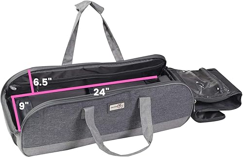 Miniatura 4 de Everything Mary Bolsa de transporte para Cricut, Brother, Silhouette Machines, gris jaspeado, bolsa de almacenamiento para aire, fabricante,