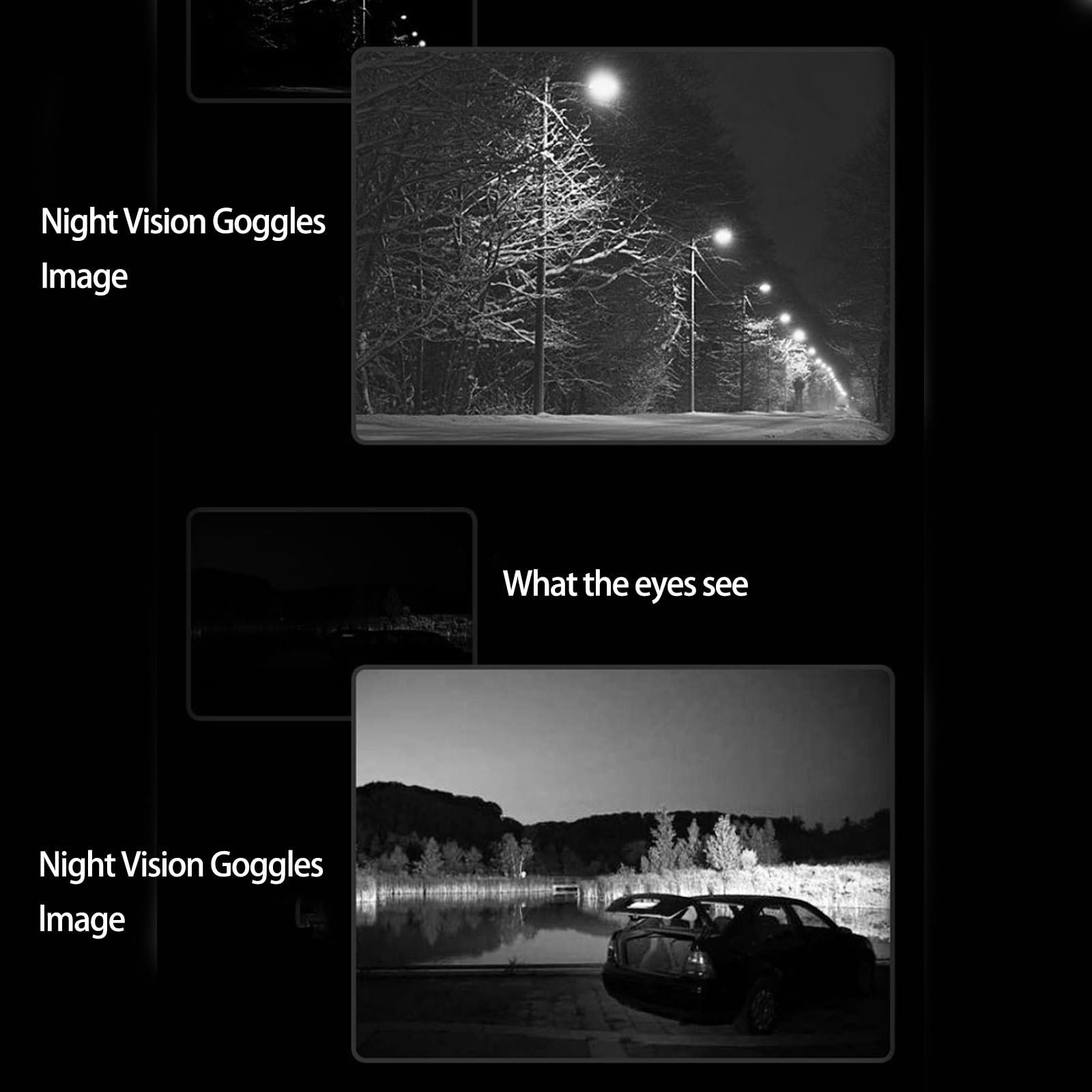 4K Prismaticos Vision Nocturna,Gafas de visión Nocturna para Adultos, binoculares con cámara, prismáticos de visión Nocturna infrarroja, Zoom Digital 8X Adecuado para la Caza