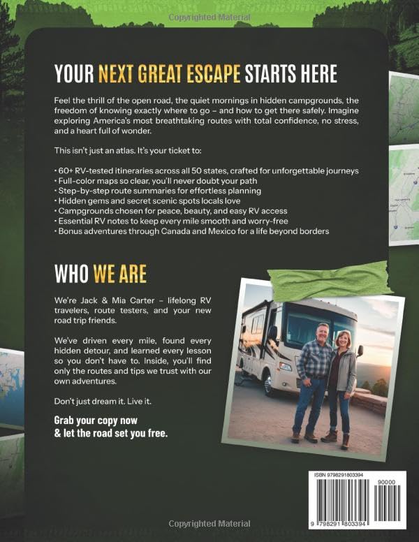 The Ultimate 50 States RV Road Atlas: Your Complete Guide to RV Travel Across the USA with National Park Adventures, Scenic Drives, and Bonus Routes through Canada and Mexico - Image 2