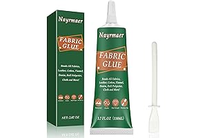 Permanent Fabric Glue, Washable and Clear
