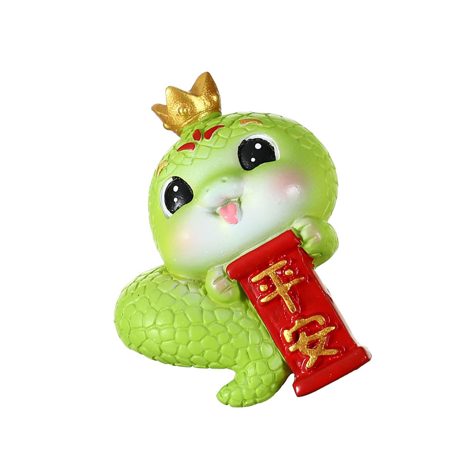 Lerpwige Resins Zodiacs Snake Figurines with Bobbing Ornament Wealth Attraction 2025 Chinese Snake New Years Decoration Wealth Symbol