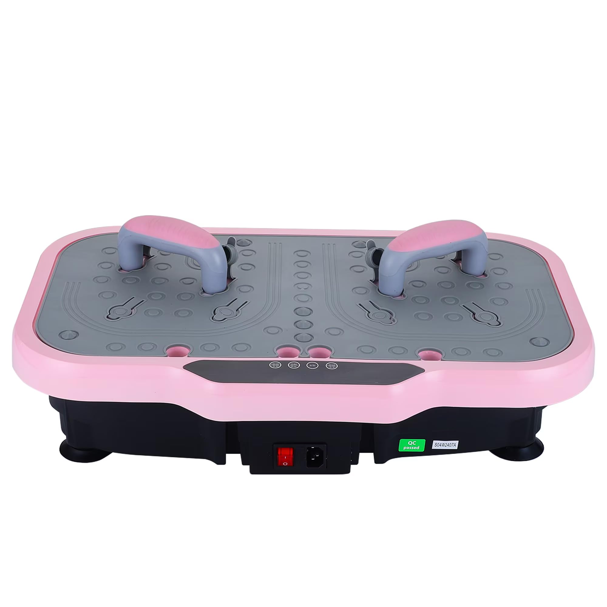 Vibration Plate Fat Removing Machine with 120 Adjustable Speeds Anti-Slip Handles - Targets Stubborn Belly Thigh Fat Silent