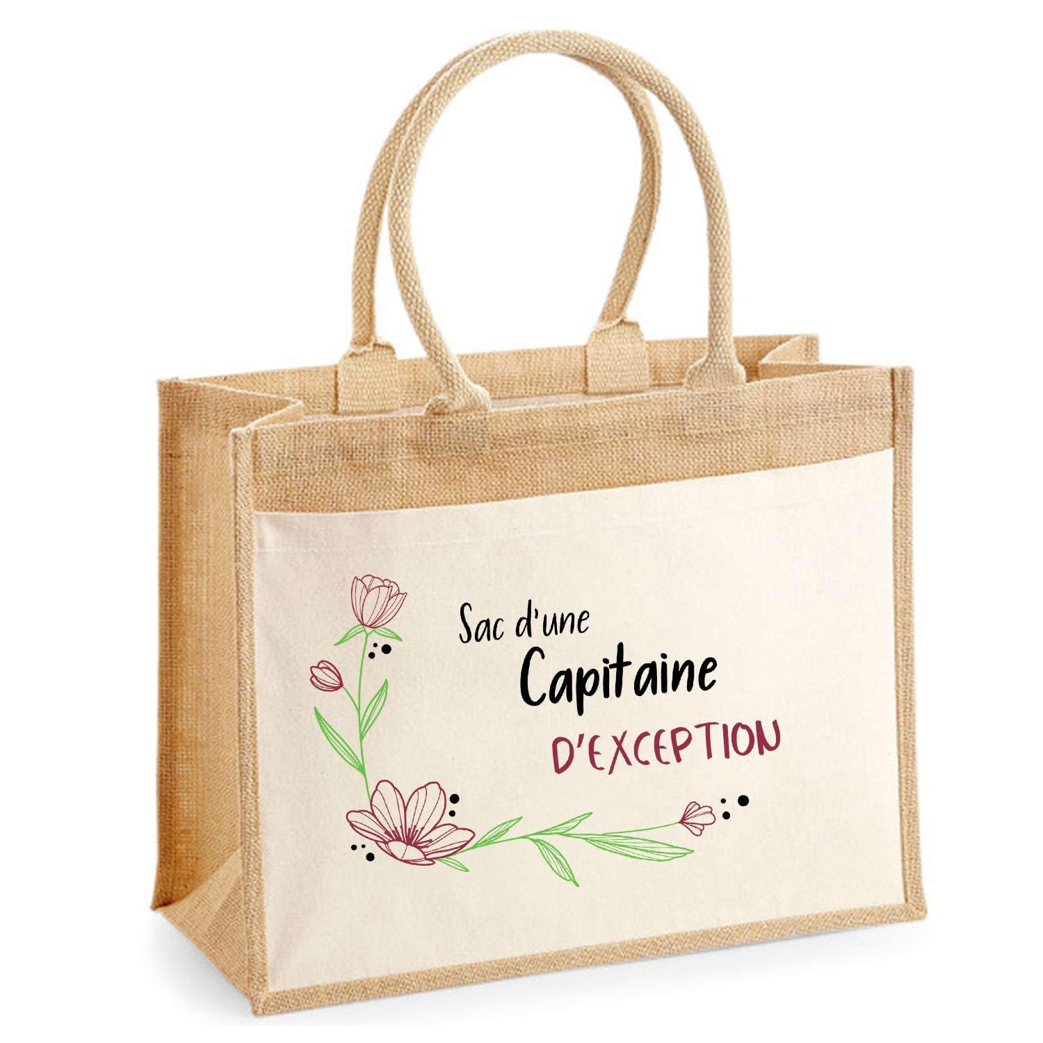 Cabas jute grande pochette pour ne plus perdre vos clés - 5