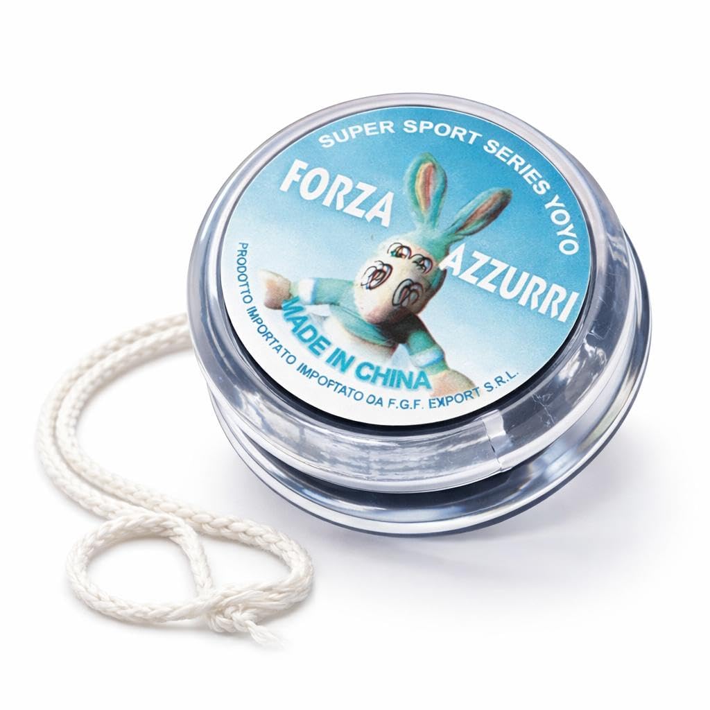 YoYo Forza Azzurri con Corda - Diametro 5,5 cm - Accessori Sportivi,Gadget Tifosi Calcio,Idea Regalo Divertente