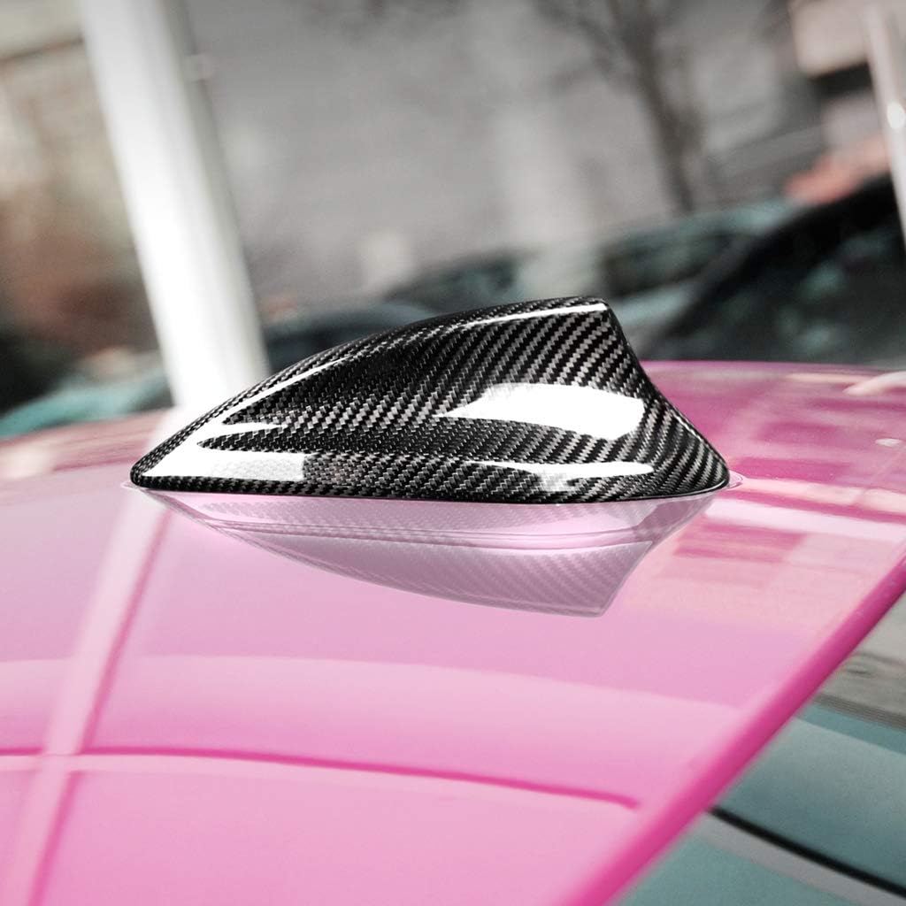 Dry Carbon Shark Fin Antenna Toppers Cover Trim Sticker Compatible with BMW F20 F21 F52 F45 F46 F31 F34 G31 G32 F48 F49 F39 G01 X3 X4 X5 X5M F85 X5 X6 X6M F86 X7