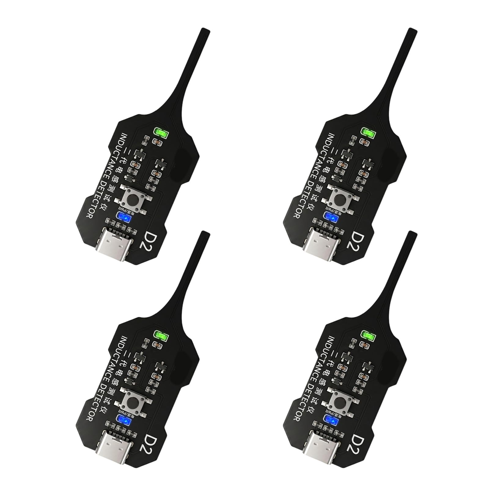 Ljmyy Pack of 4 Professional Inductance Tester with Easy Carry Design Inductance Meter for Auto & Motorcycle Circuit Diagnosis