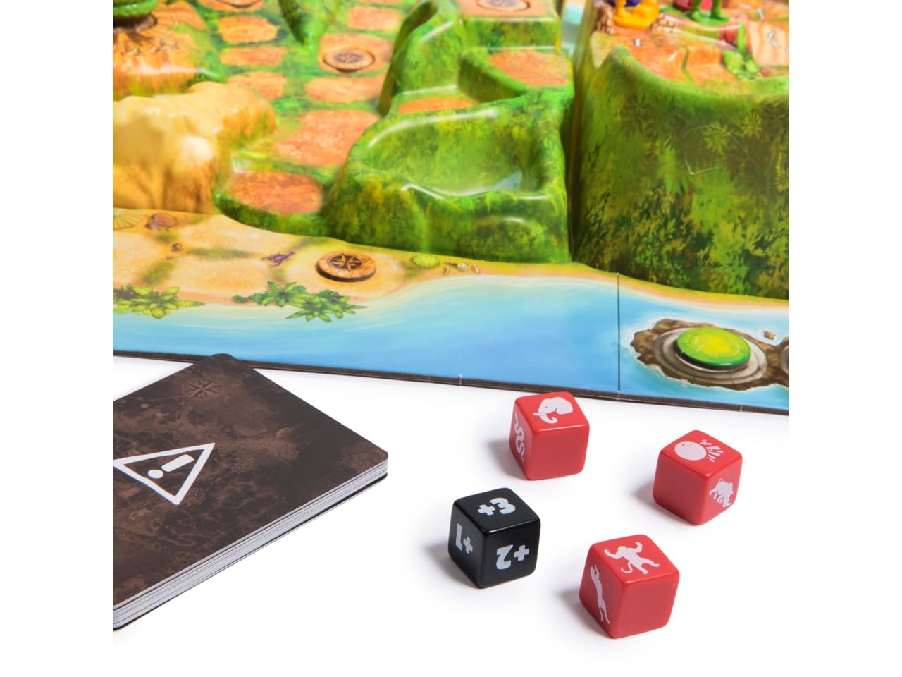 Jumanji Estampida, Juego de Mesa colaborativo, Juego de Aventuras en 3D basado en la película de acción y Comedia, Noche de Juegos en Familia para Adultos y niños a Partir de 8 años