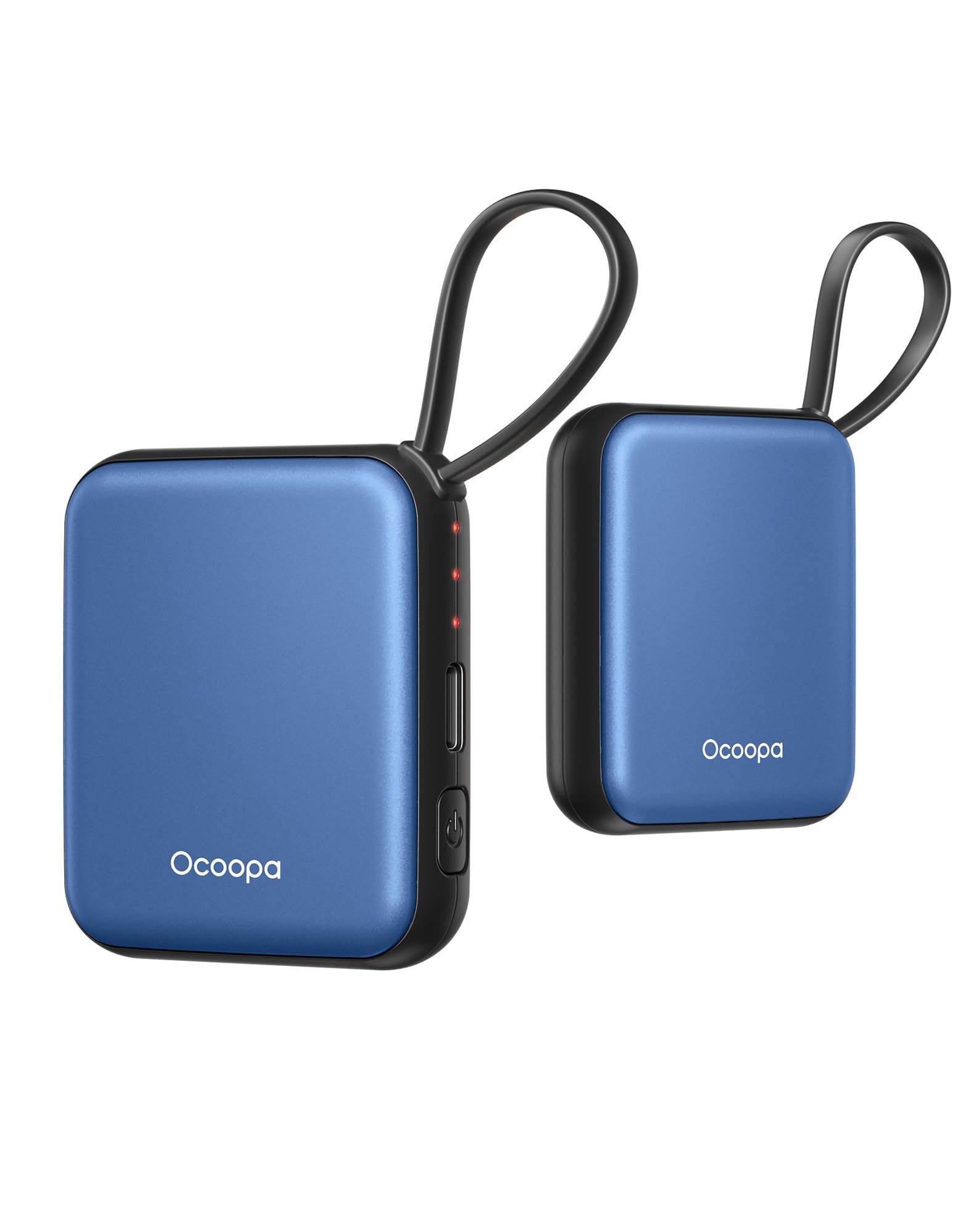 OCOOPA Scaldamani Elettrico 2 Pezzi, Portatile Scalda Mani USB Ricaricabile 4000mAh, 3 Livelli fino a 52°C, Utile Regalo di Natale, Ideale per Sci Invernale, Viaggi e Attività all’Aria Aperta,UT5 Nano
