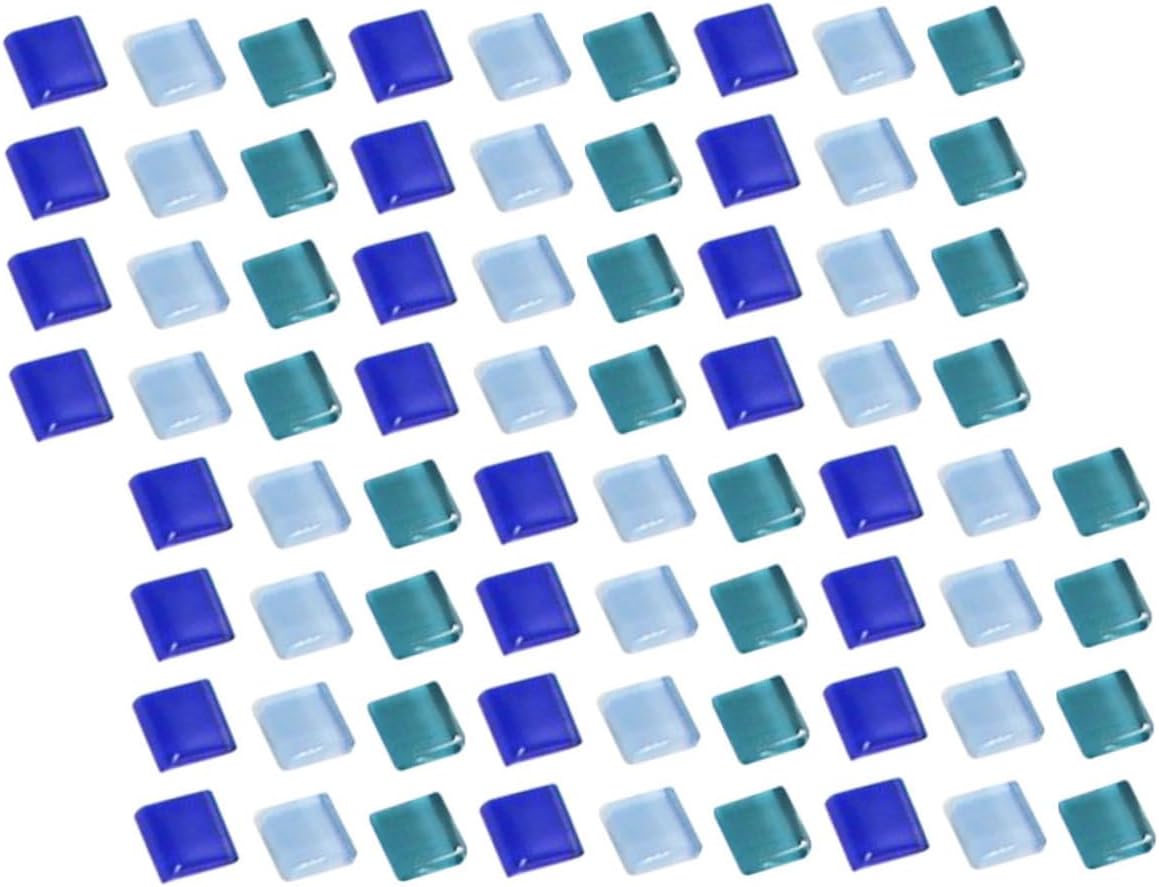 Small Glass Mosaic Tiles DIY Supplies for Crafts Polished Edges with High Gloss Surface Easy to Inlay for Home Decor Coasters and Art Projects