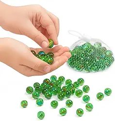 Kit com 40 Bolinhas de Gude – Jogo Infantil Clássico, Ideal para Brincadeiras, Massagem e Relaxamento