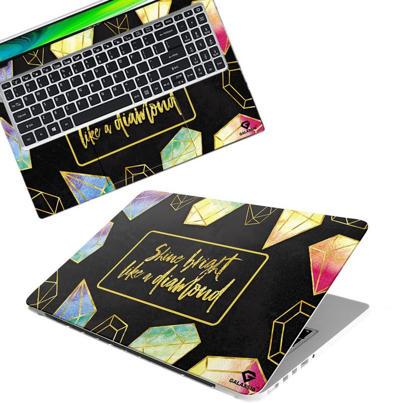 Galaxsia DSGN 172 Full Body Laptop Skin Bubble-Free| Laminated & Removable | HD Quality Sticker for Laptops Upto 15.6 Inches Compatible with Hp/Dell/Acer/Lenovo/Asus etc