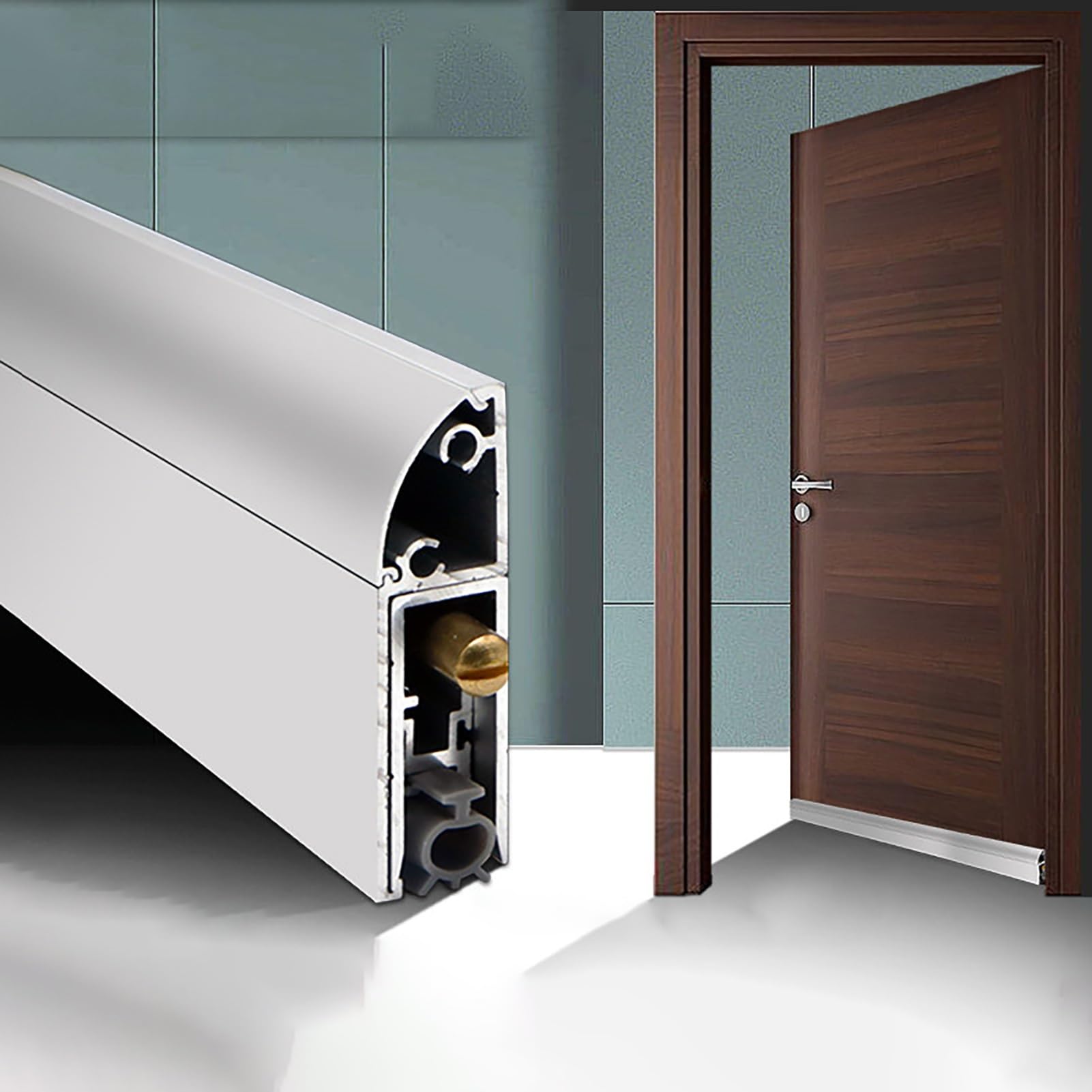 Surface Mounted Under Door Sweep Weather Stripping Door Bottom Seal Strip