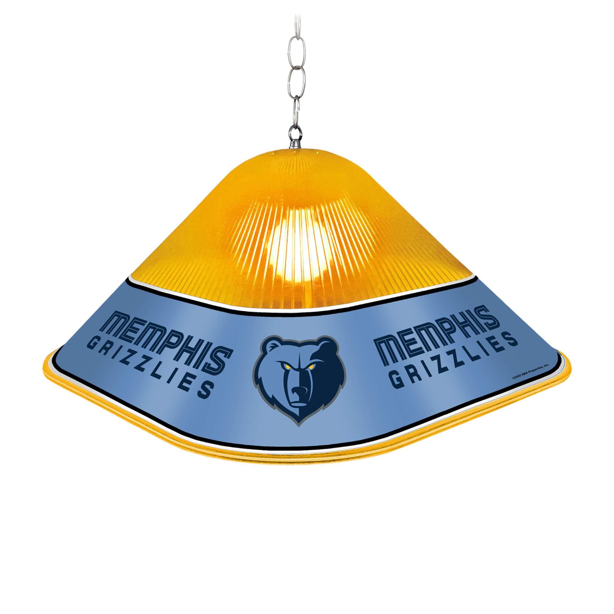 The Fan-Brand NBA Memphis Grizzlies: Game Table Light- Sports Decor for Home, Game Room, Fan Cave & Garage - USA Made
