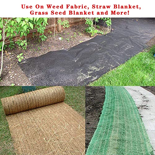 Image of 6-Inch Plastic Stakes Sturdy Lawn Nails Anchors Rustproof(50)