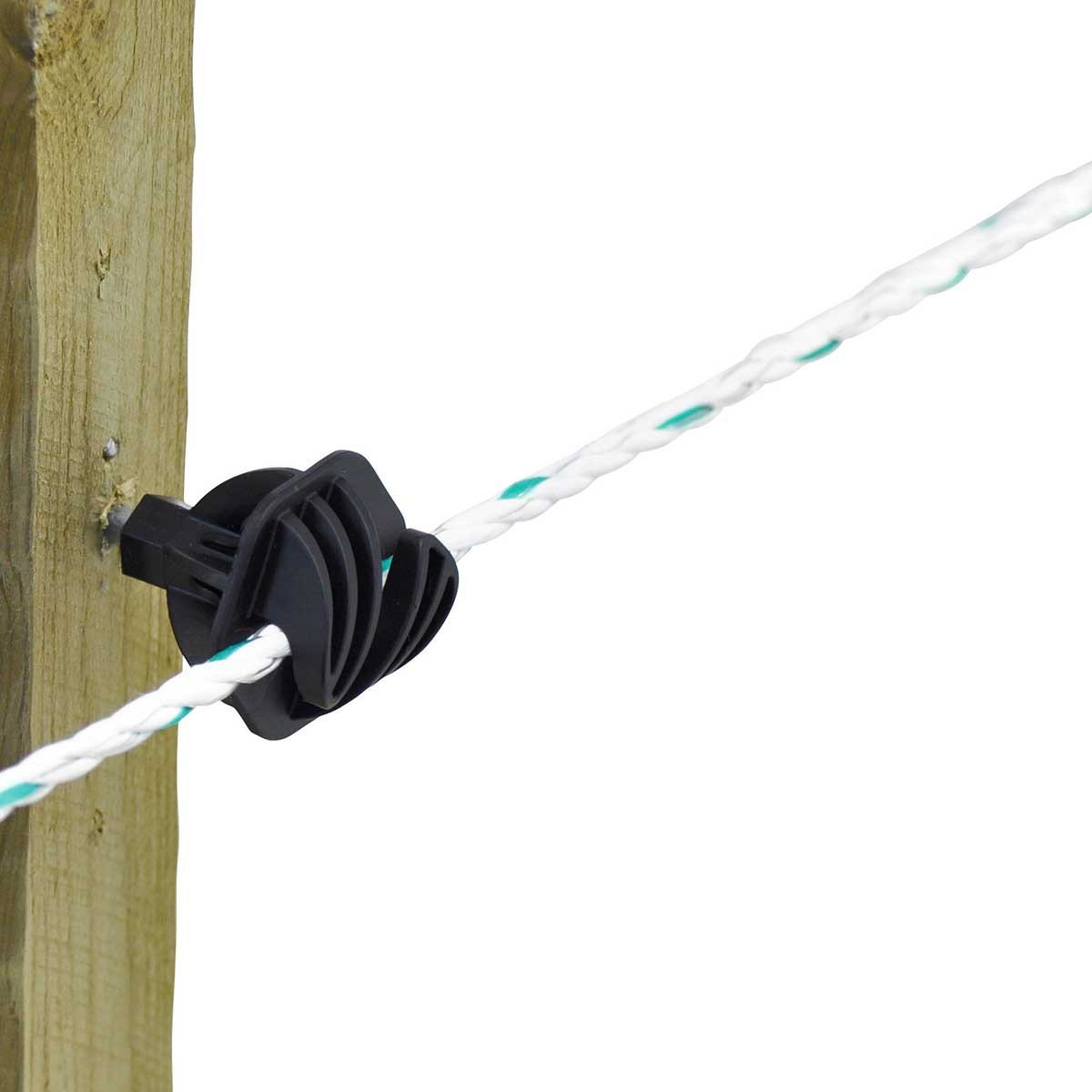 Kerbl Lina Prem.Line, 200 m, 6,5 mm, biała/zielona, 6x0,2 NIRO,3x0,25Cu