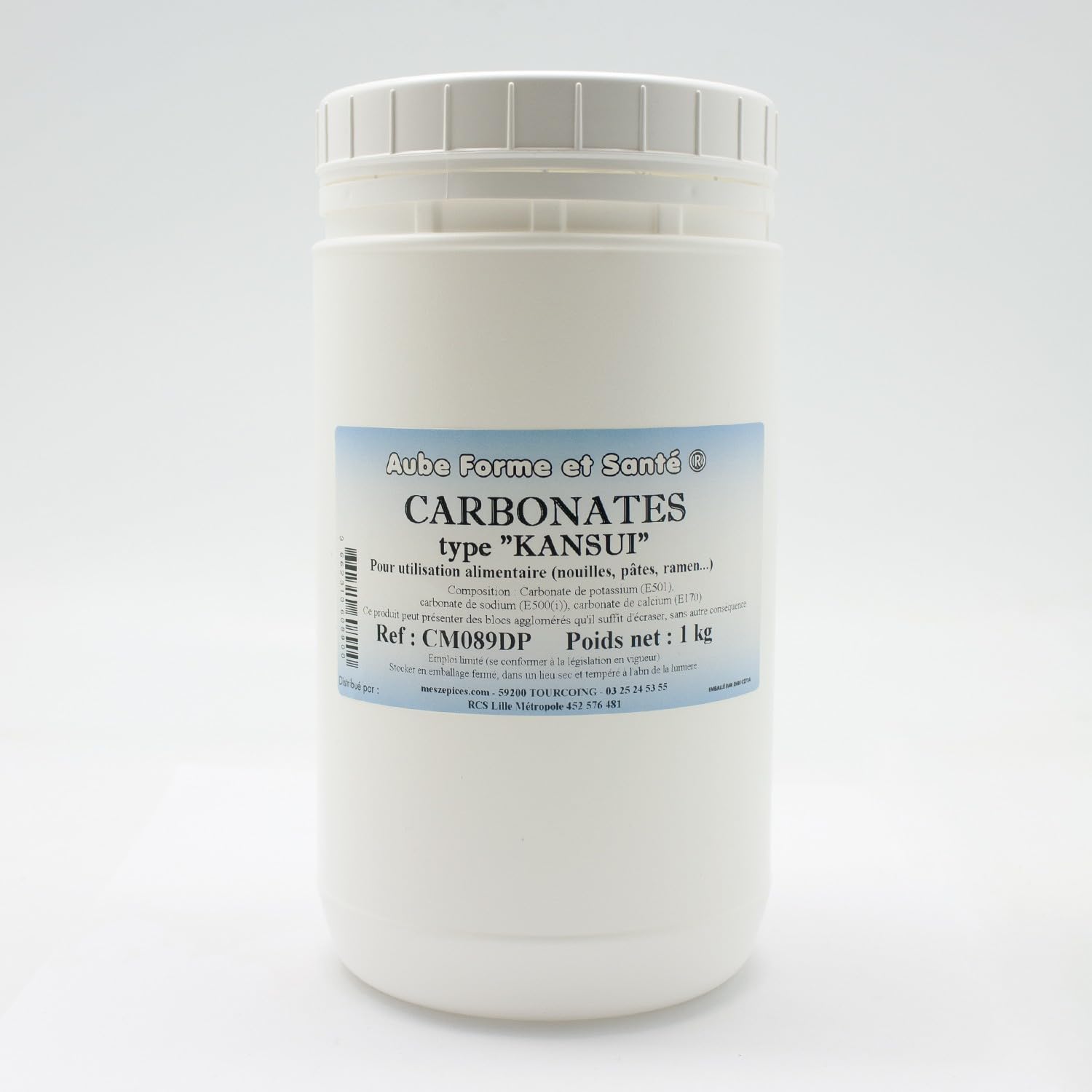 Mélange de carbonates type Kansui en pot PEHD inviolable de 500 g pour ramen