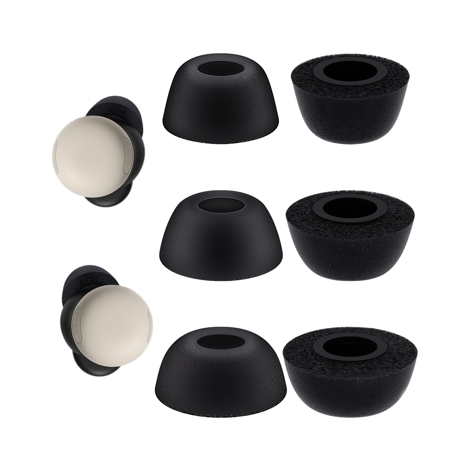 Amazon | Google Pixel Buds Pro 2用交換用イヤーチップ、低反発素材の