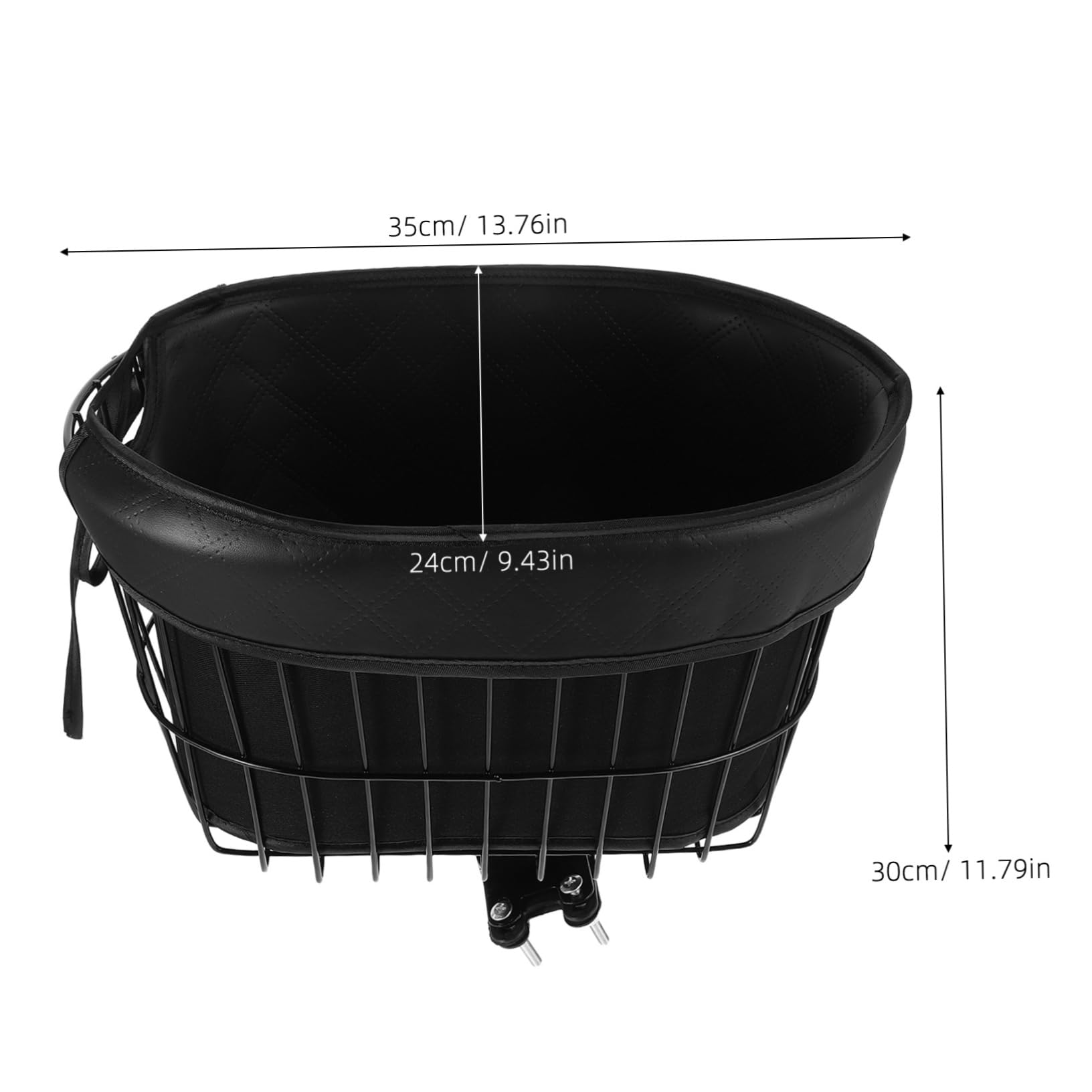 FOYTOKI Motorcycle Pet Carrier Bike Pet Stroller Basket Anti-Jump Out Versatile Compatibility Spacious for Cycling