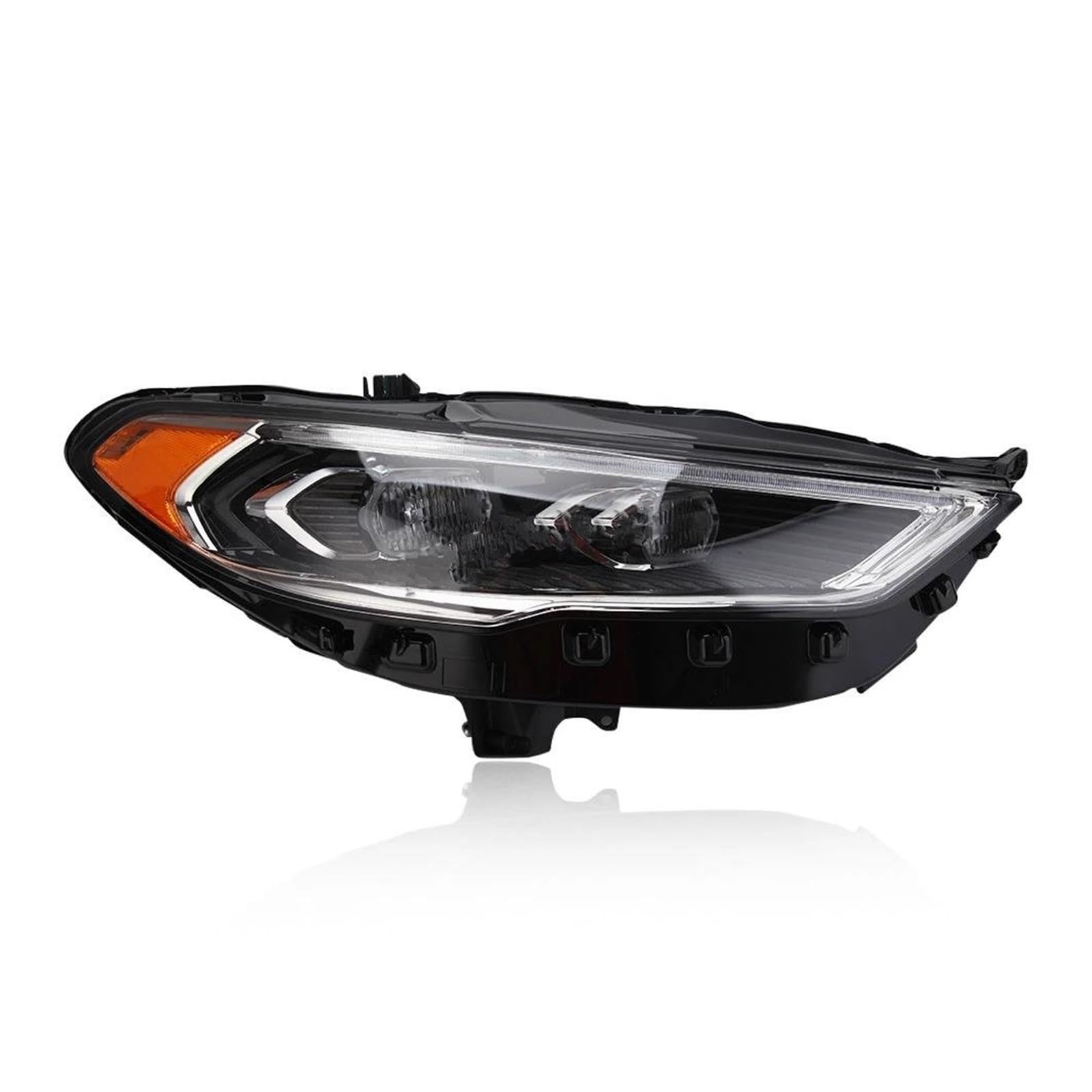 KIRYU Fari 1pcs Auto Faro LED DRL Proiettore Faro HID Led Daytime Running Light Indicatore Direzione Per Ford Per Fusion 2017 2018 2019 2020 Faro Proiettore(Right passenger)