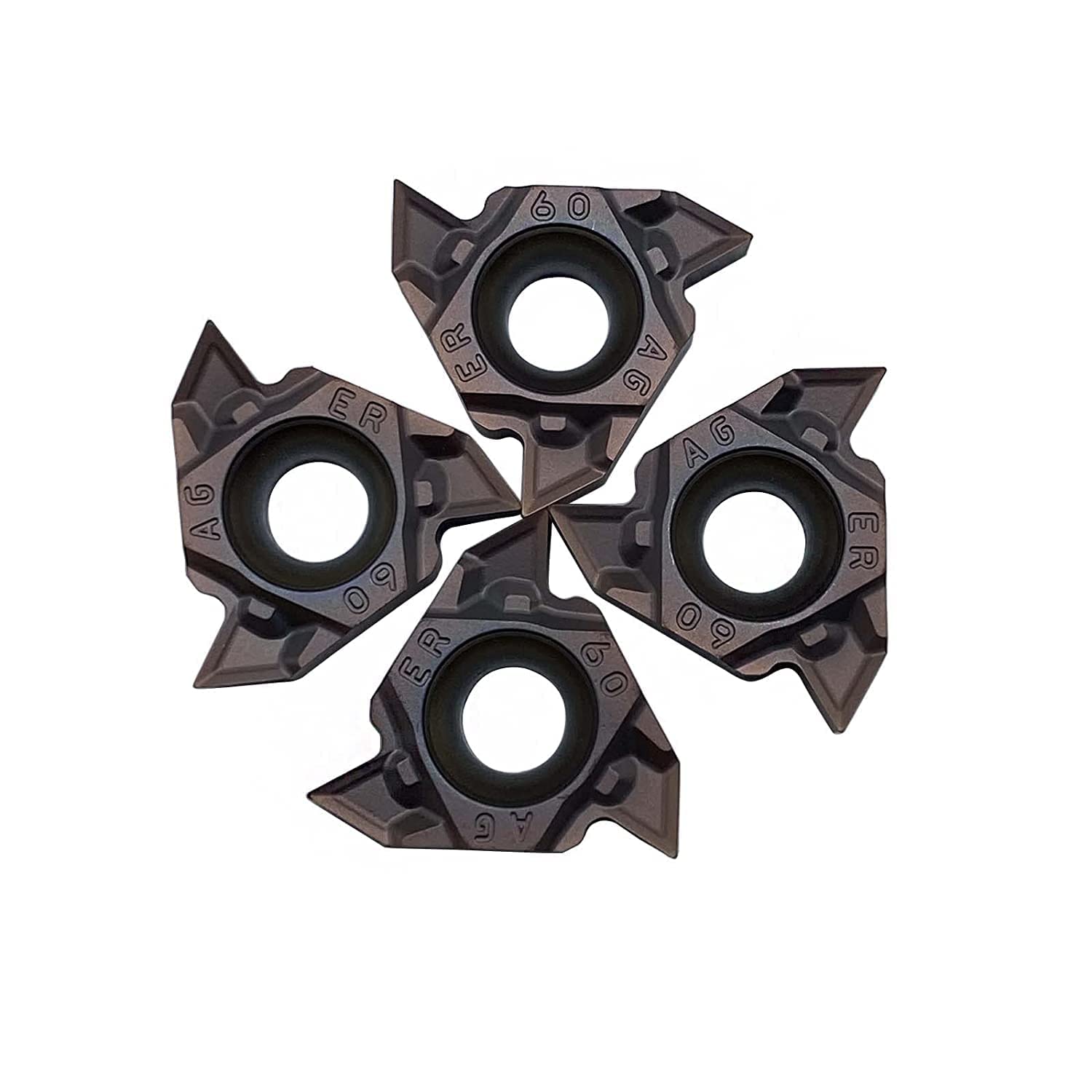 10PCS MMT16IR AG60 + 10Pcs MMT 16ER AG60 3/8" Threading Inserts Threaded Inserts Carbide Inserts 0.5-3.0mm Pitch