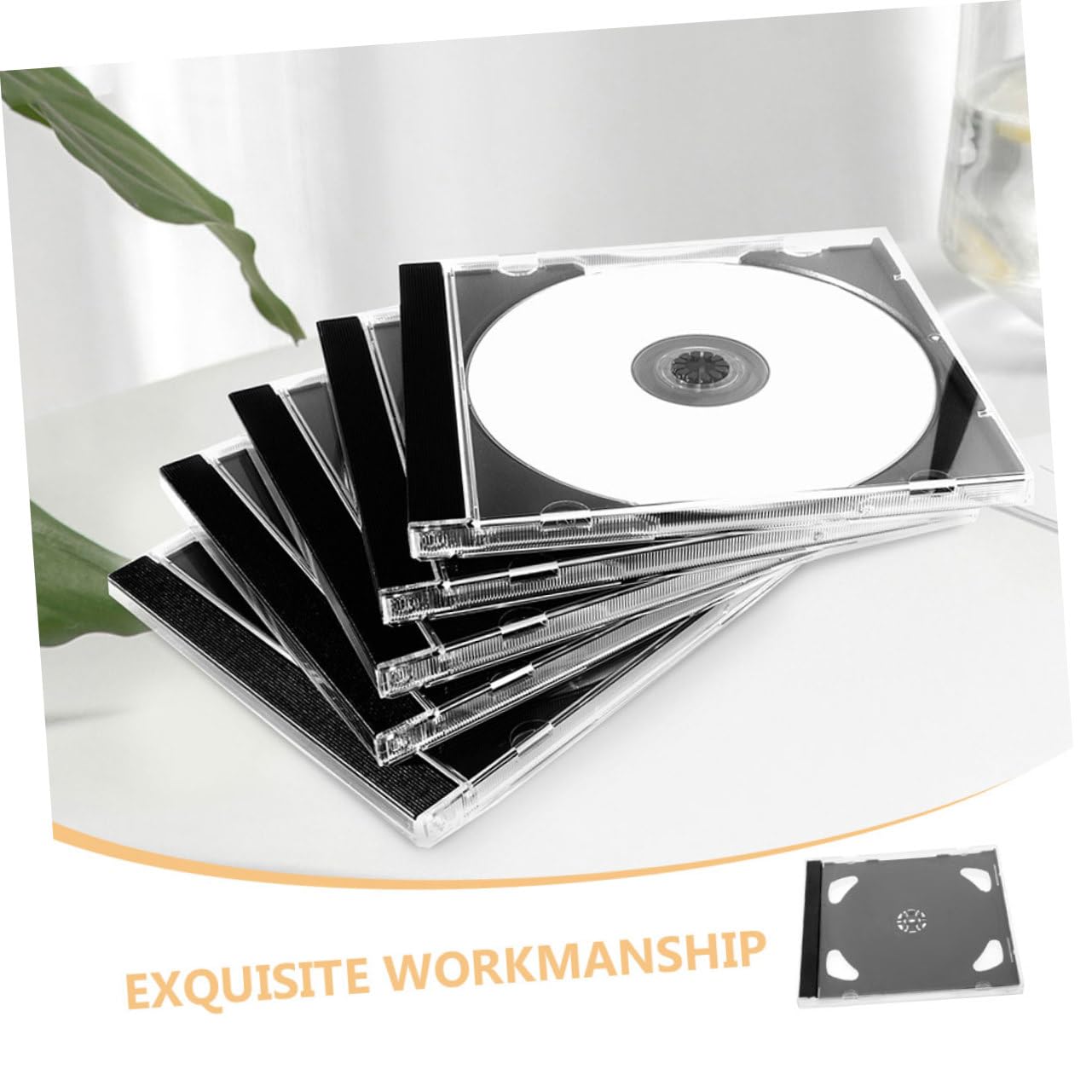 8pezzi Custodia Trasparente Per Cd Contenitore Plastica Rigida Per Dvd e Altri Dischi Scatola Archiviazione Portatile e Resistente Rottura Per Conservazione Dischi