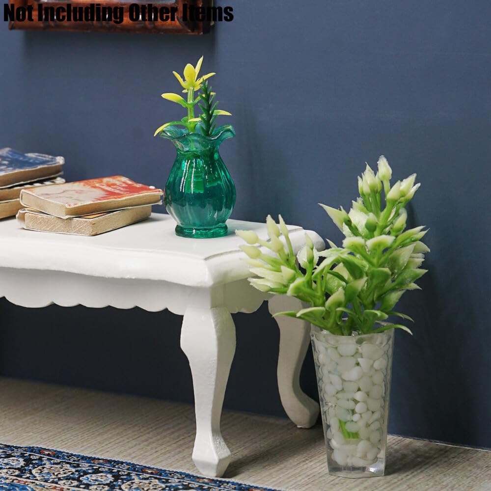 Miniaturas De Plantas En Maceta Odoria – Set De 4 Piezas A Escala 1/12 Para Casas De Muñecas Y Decoración De Salones