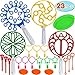 Tacobear 23piezas Burbujas de jabón Niños Pompas de jabón Varitas de Burbujas Bubble Maker Bubble Wands Juego de jardín Juguete Burbujas Verano al Aire Libre Juguete de jardín para Niños