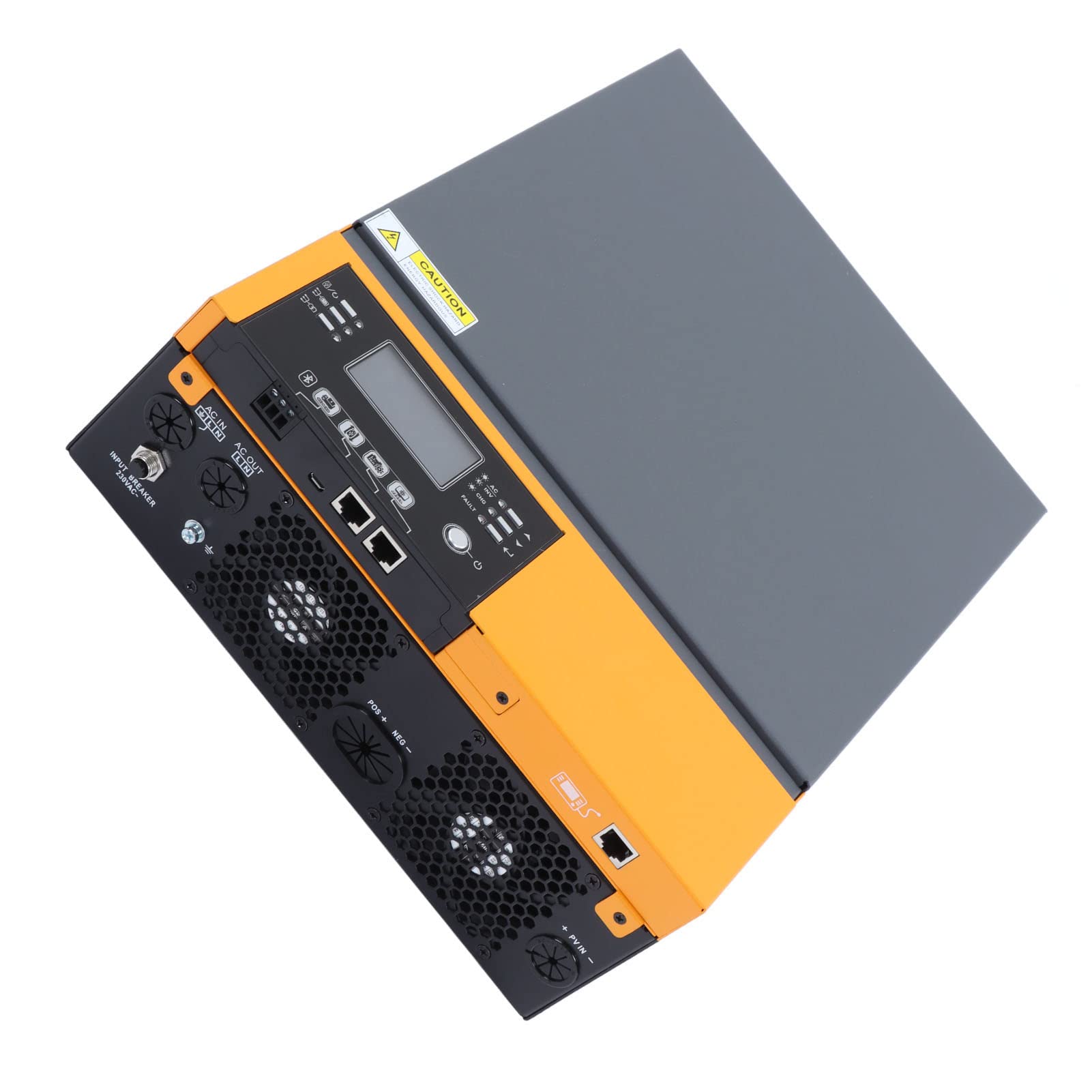 Inverter Ibrido Solare, Inverter di Ricarica MPPT a Onda Sinusoidale Pura 5000W 100A 230VAC con Pannello di Controllo LCD, Alimentazione di Backup per Elettrodomestici e Computer Off-grid