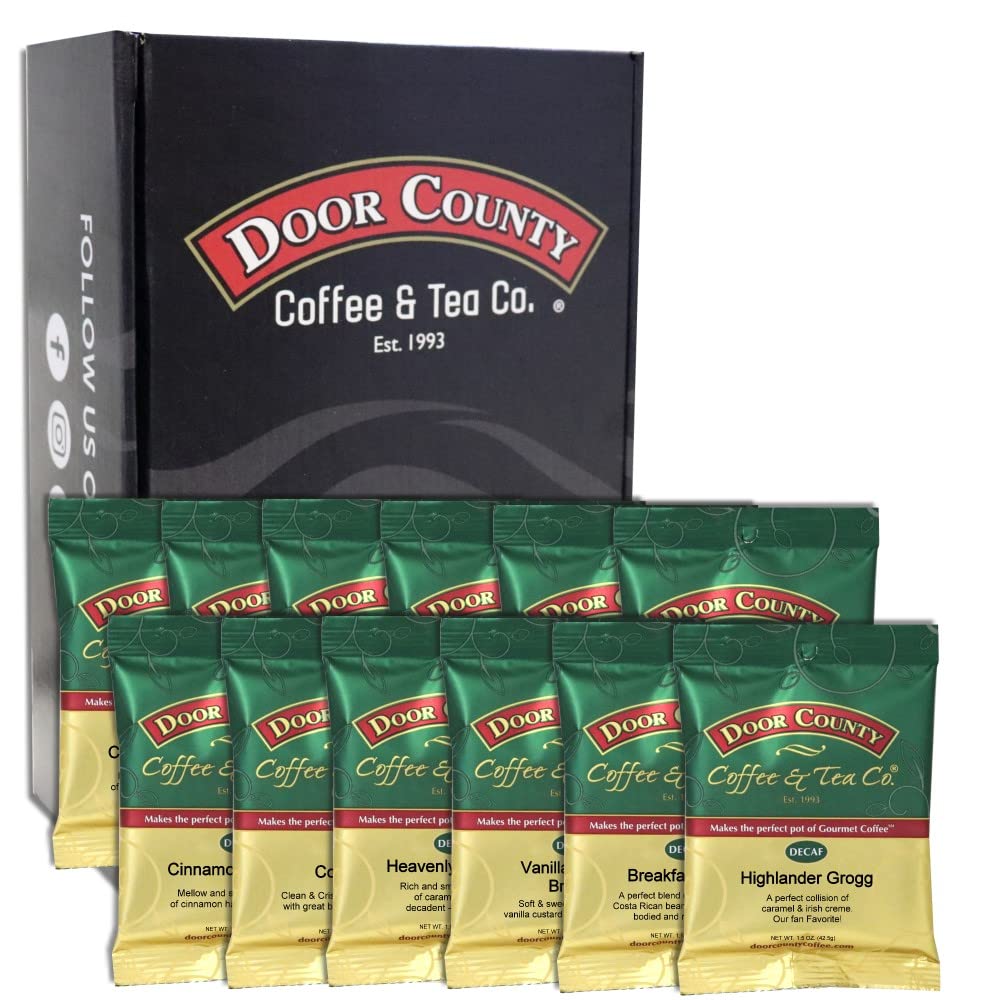 Door County Coffee Best Sellers, Decaf Coffee Gift, Full