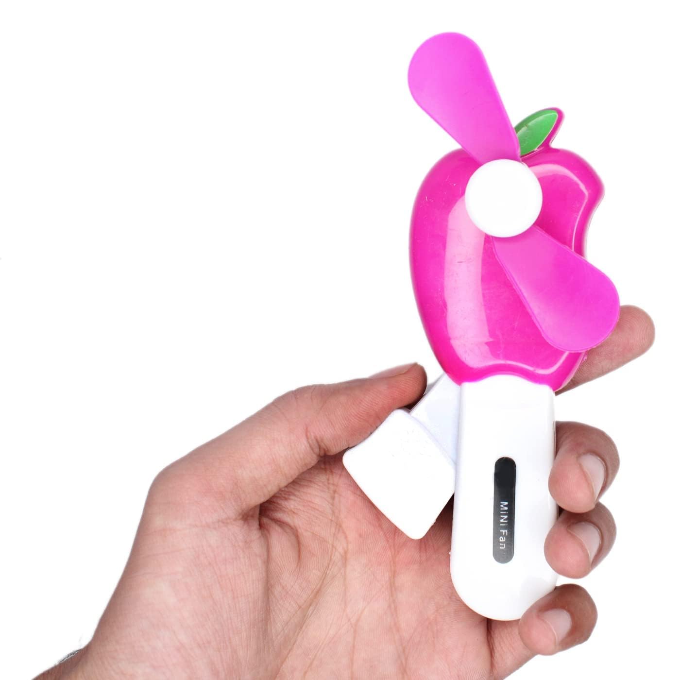 GRACE INDIA Kid's Hand Pressure Mini Fan Fruit Shape Cute Squeeze Toys/Cool Summer Fan/Fan Without Battery Hand Pressure Mini Fan Fruit Shape Cute Squeeze (Pack of 1) (Multi)