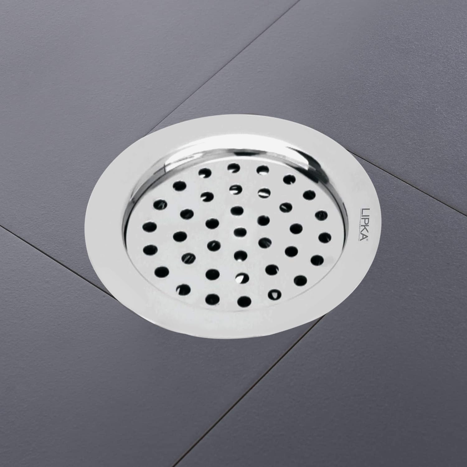 LIPKA Super Sleek Round Flat Cut Floor Drain |Stainless Steel |5 x 5 Inches| with Cockroach Trap| (B083RC2Z7V) Amazon Price History, Amazon Price Tracker