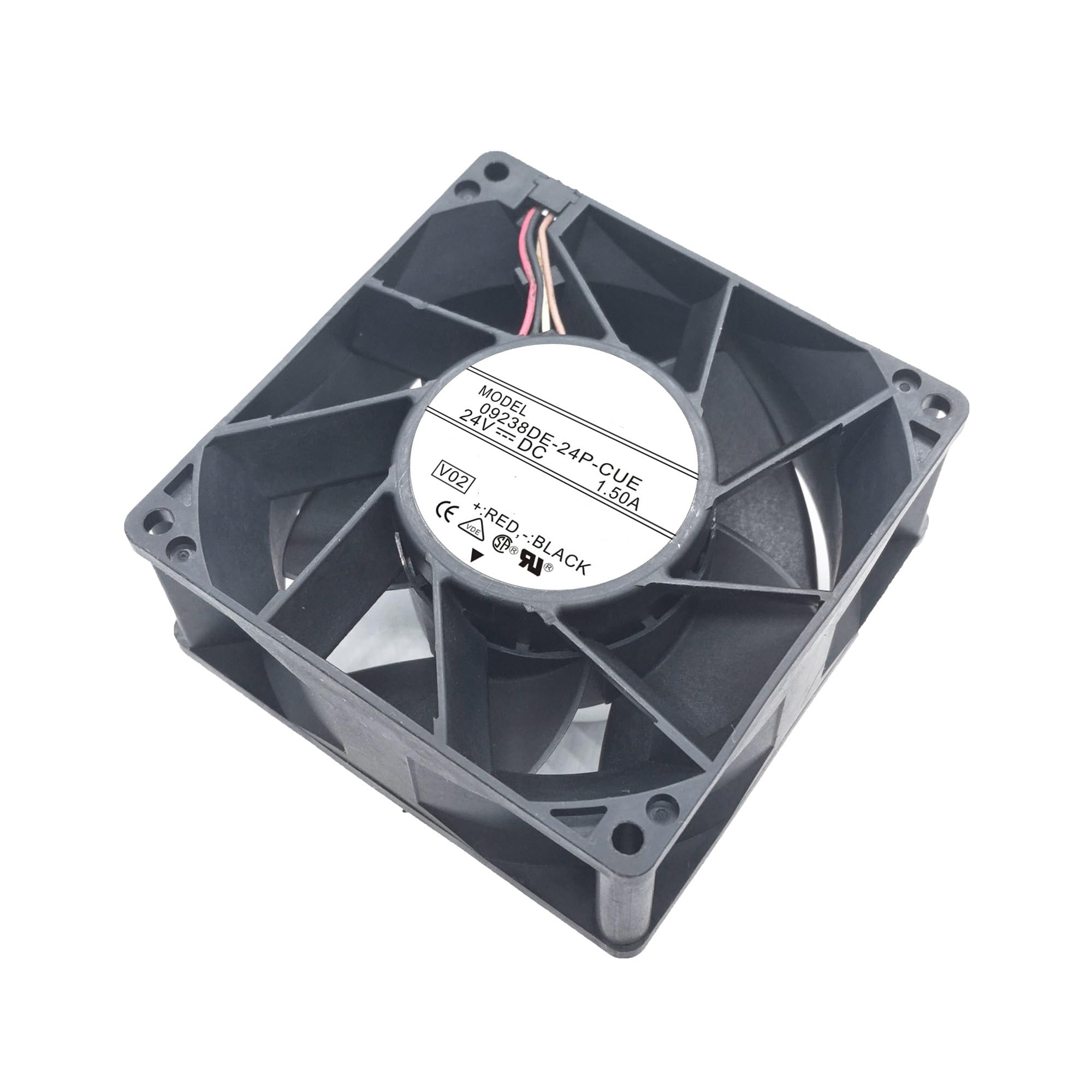 1pcs Cooling Fan 09238DE-24P-CUE 24V 1.50A 9cm 9238 92x92x38mm 4-Wires
