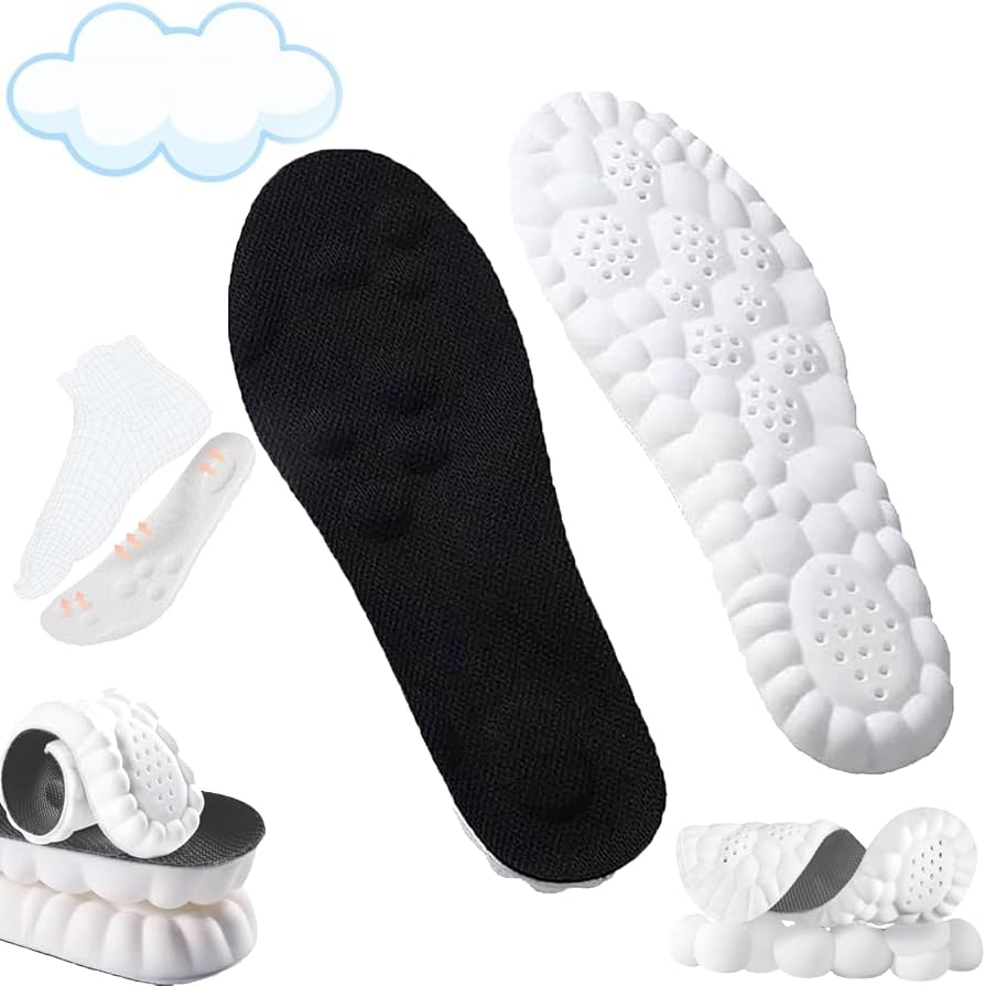 Amazon.com: 4D Insoles - 4D Cloud Technology Insole - Super Soft