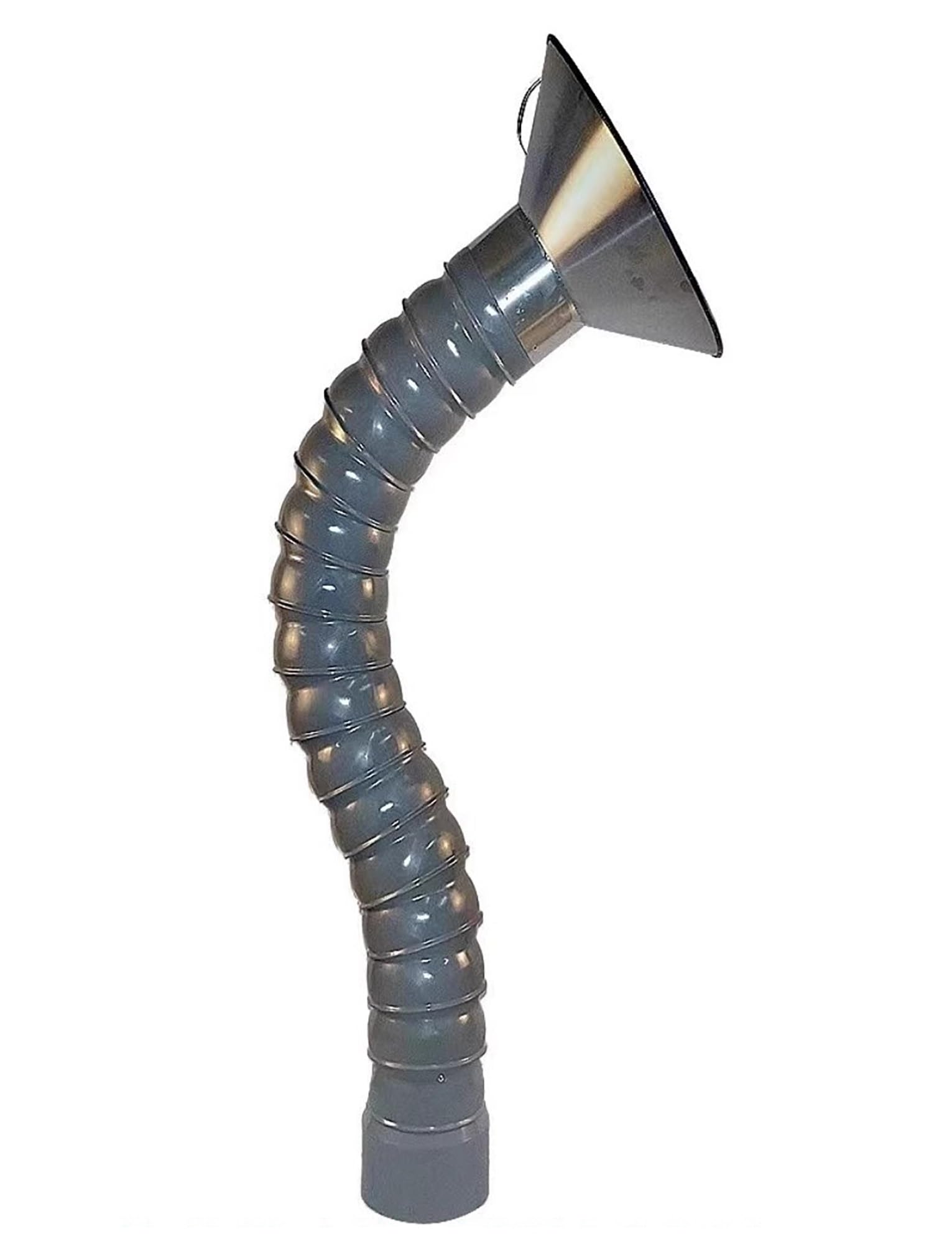 LVSEWOA 360° Articulated Dust Collection Arm with Hood | Flexible Fume Extractor for Welding Smoke, Industrial Workshops(160mm-L100cm)