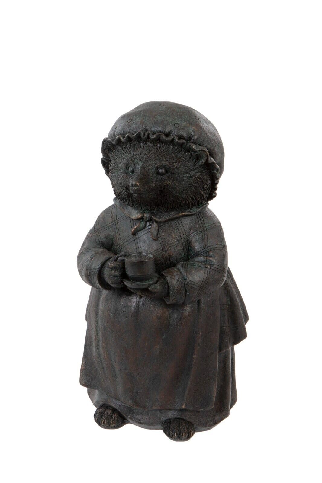 Mrs Hedgehog duża statuetka z żywicy, ozdoba do domowego ogrodu, Piotruś Królik Dekoracja Zwierzę