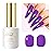 Imtiti Purple Gel Nail Polish, 0.5 Fl Oz Deep Purple Soak Off LED UV Nail Polish Spring Summer DIY Nail Art Starter Manicure Salon Kit