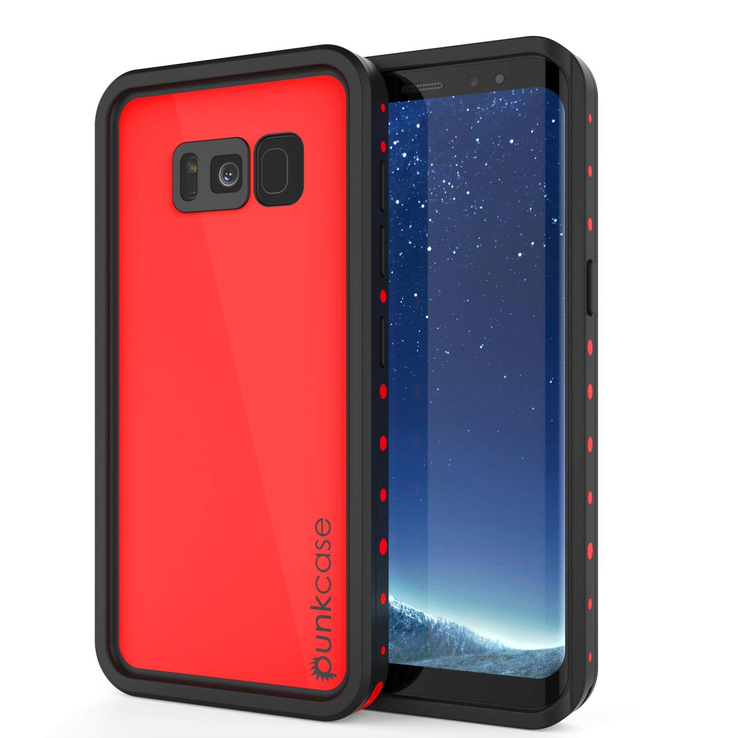 Amazon.co.jp: punkcase ギャラクシーS8プラス防水ケース、[StudStar