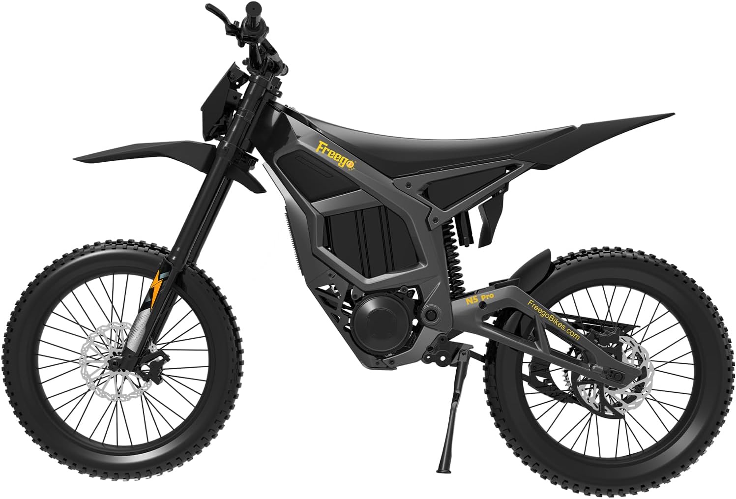 Freego N5Pro Electric Dirt Bike,Mid-Drive Motor,72V/40AH/15000W,62MPH Electric Motorcycle Bike for Adults,19”/18” Tire, 