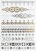Produktbild Armbänder - Temporäre Metallic Flash Tattoos yh078 - Gold, Silber, Türkis