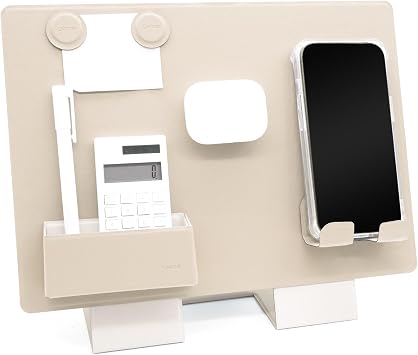 LHiDS Foldable Float Board Laptop, Modular Desktop Organizer, Portable Office Board Organizer, Magnetic Board Stand Design can be Multiple Angles Switch Display Apricot